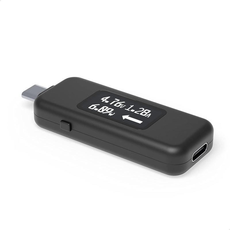 Plugable USB C Power Meter Tester for Monitoring USB-C Connections up to 240W - Digital Multimeter Tester for USB Type C Cables, Laptops, Phones, Chargers - Driverless - Image 1